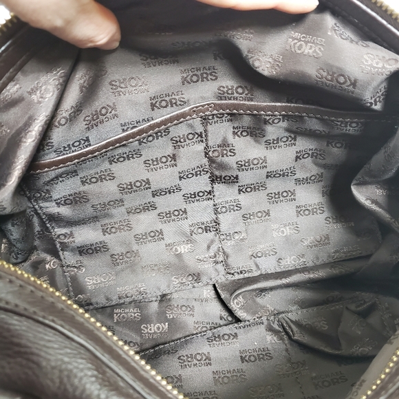 Michael Kors brown textured leather purse - Picture 3 of 14